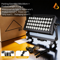 Projecteur LED extérieur haute puissance AICPOSE contrôlé par DMX sans lumière auxiliaire 44x10W pour éclairage mural urbain