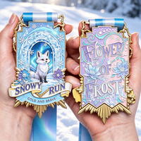 Médaille de course personnalisée en métal 2D/3D pour enfants, animaux, sport, marathon, avec logo, moulée sous pression, cadeaux abordables, fabriquée en Chine