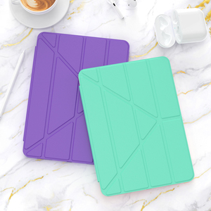 เคสแท็บเล็ตกันกระแทกแบบพับได้หลายทบ ผลิตจาก TPU <span class=keywords><strong>น</strong></span>ิ่ม สำหรับ <span class=keywords><strong>iPad</strong></span> รุ่นที่ 10 ขนาด 10.9 <span class=keywords><strong>น</strong></span>ิ้ว และรุ่<span class=keywords><strong>น</strong></span>ที่ 11 ขนาด 11 <span class=keywords><strong>น</strong></span>ิ้ว พร้อมเคสหนัง PU แบบพับแม่เหล็ก - Product Image 1