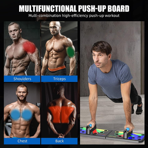 Lifestyles Push-up-Brett - Multifunktionales Trainingsgerät für Brustübungen mit Stufenplattformen - Product Image 2