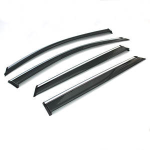 Visera de puerta deflectora de ventana de lluvia cromada acrílica al por mayor para Hyundai <span class=keywords><strong>Tucson</strong></span> <span class=keywords><strong>accesorios</strong></span> 2015 2016 2017 2018 2019 <span class=keywords><strong>2020</strong></span> - Product Image 3