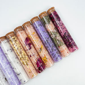 ガラス管パッキングヒマラヤピンクバスソルト緩和ビーガン有機ハーブ混合エプソムバスソルト - Product Image 2