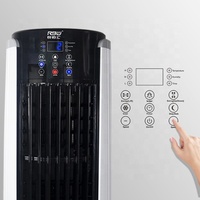 Refroidisseur évaporatif portable à LED à économie d'énergie, ventilateur silencieux AC/DC, grand réservoir d'eau amovible de 45 L pour usage domestique et commercial