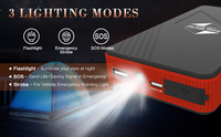 Nouveau démarreur de voiture portable 12V 1000A avec lumière d'urgence LED pour véhicules diesel et essence, mini démarreur