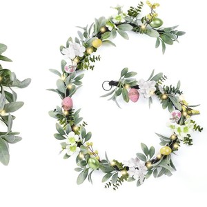 DAMAI Easter Decor Artificial Colored Egg Rattan Vine Garland 183CM Wall Hanging Ornament for Home Hotel Indoor Decoration 3pcs - Product Image 5