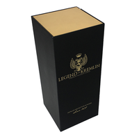 Cajas rígidas de materiales reciclados personalizados con laminación mate y estampado para té, cerveza, whisky, bebida energética, caja de vino, embalaje