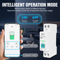 Interruptor Inteligente WIFI JIUJI TUYA Smartlife 63A con Medición y Monitoreo, Disyuntor, Temporizador, Relé, Estado de Conexión, Plástico