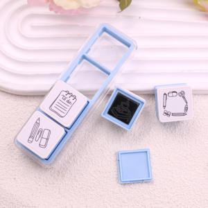 Креативный съемный штамп для ежедневника, с возможностью привязки к аккаунту, настраиваемый, для планировщика, резиновый, цветной - Product Image 3