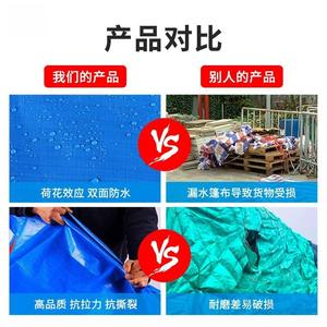 Bâche Fiery Fox 3x3 2x2 4x4 PE Bleue Imperméable Anti-UV Housse de Camion Extérieure - Product Image 5