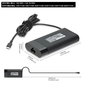Carregador de energia para laptop USB C tipo C, carregador universal para HP ASUS Lenovo Spectre X360 TPN-DA08