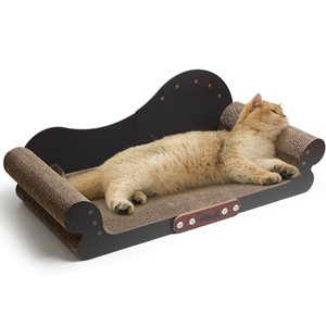 Customized Eco-Friendly Corrugated Paper Simple Cat Scratch Board <b>Nest</b> Sofa Chaise Longue <b>Bed</b> Anti-Cat Scratch Claw Grinder Cat - Product Image 1