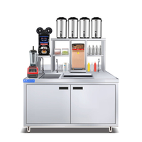 Équipement complet pour bubble tea de qualité commerciale HENGZHI en acier inoxydable, capacité de 1000 tasses, solution tout-en-un pour les boutiques de bubble tea