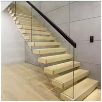 CBMMart moderne nouveau style européen populaire escalier intérieur Villa flottant escalier en bois massif