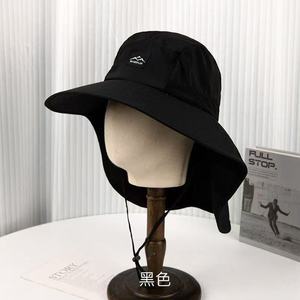 หมวกบักเก็ตสีดำป้องกันรังสียูวีป้องกันคอระบายอากาศได้หมวกกีฬาสำหรับผู้ใหญ่ - Product Image 1