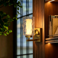 Lampe murale intérieure rechargeable en verre pour la maison, l'hôtel, la chambre à coucher, éclairage encastré LED pour marches d'escalier
