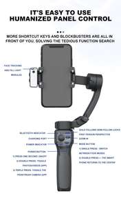 Venta directa <span class=keywords><strong>de</strong></span> fábrica, <span class=keywords><strong>estabilizador</strong></span> <span class=keywords><strong>de</strong></span> cardán plegable <span class=keywords><strong>de</strong></span> 3 ejes, seguimiento AI, 360 <span class=keywords><strong>de</strong></span> rotación, batería <span class=keywords><strong>de</strong></span> 3600mAh, accesorios <span class=keywords><strong>de</strong></span> estudio fotográfico - Product Image 6