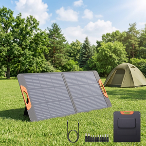 แผงโซลาร์เซลล์แบบพกพา 100W ETFE ดีไซน์พับได้ ทนทาน ใช้เป็นแหล่งพลังงานอเนกประสงค์สำหรับการเอาตัวรอดในสนาม การเดินทางกลางแจ้ง - Product Image 1