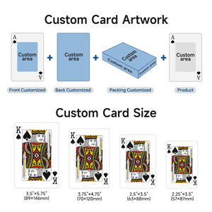 Kode QR kustom kartu bermain anti-curang kertas plastik Poker profesional untuk Kasino - Product Image 5