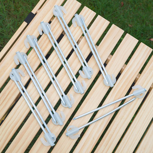 20cm Luminous Interspersed Tent <b>Pegs</b> Carbon Steel Ground Nails for Outdoor Camping Canopy Windproof Fixing - Product Image 2