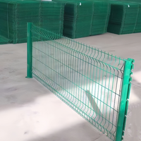 Panneau de clôture 3D incurvé à installation simple, en treillis soudé pour jardin
