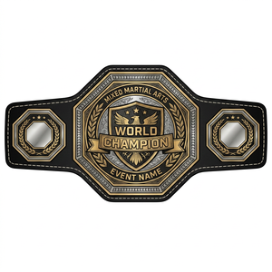 Cinturón de Campeonato de Artes Marciales Mixtas (MMA), Personalizado con su Propio Título, Cinturón de Campeonato de Peso Pesado, Talla Adulto - Product Image 1