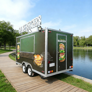 Carreta OEM completamente equipada, camión de comida usado en venta, remolque móvil para venta de frutas con refrigerador - Product Image 2