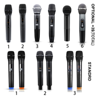 Sistem Mikrofon Dinamis Nirkabel Profesional untuk Karaoke dengan Kontrol Gema dan Soundbar Logam yang Mendukung TV, Dijual Langsung dari Pabrik