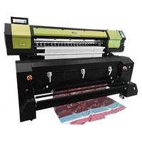 Impresora Digital Textil Industrial Disen de 1.8m/2m con Cuatro Cabezales XP600/DX5/DX7 para Sublimación en Rollo de Cuero, Banderas y Pancartas, de Alta Velocidad y Automática