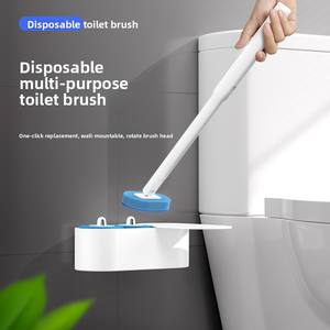 Ofertas: Nuevo Estilo de Escobilla de Inodoro Desechable de Plástico, Set de Limpieza para el Hogar, con Mango Largo y Desechable por el Inodoro, para Baño - Product Image 2