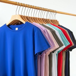T-shirt d'été pour homme 200G en Sorona Dupont avec technologie rafraîchissante, col rond, respirant, infroissable, uni, décontracté, personnalisable avec logo, vente en gros - Product Image 1