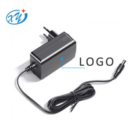 Adaptateur secteur LED certifié OEM d'usine, AC/DC 9V 12V 24V 1A 2A 2.5A 3A, adaptateur de prise EU RoHS avec alimentation DC 5521mm