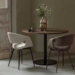 เก้าอี้ทรงวาฬทันสมัย ดีไซน์โค้งรูปคลื่น พนักพิงและที่วางแขนหนาพิเศษ ออกแบบตามหลักสรีรศาสตร์ หรูหรา ทนทาน หุ้มผ้า ขาโลหะ - Product Image 1