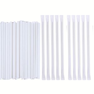 Pajitas de papel de grado alimenticio de tamaño personalizado con revestimiento resistente al agua a rayas biodegradables para fiestas eventos viajes - Product Image 3