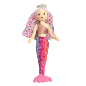 <span class=keywords><strong>Muñeca</strong></span> de Princesa <span class=keywords><strong>Sirena</strong></span> de Peluche Suave Lista para Enviar, Juguete de Peluche de Colores Arcoíris Modelo Mar y Arena para Niñas, Regalo - Product Image 3
