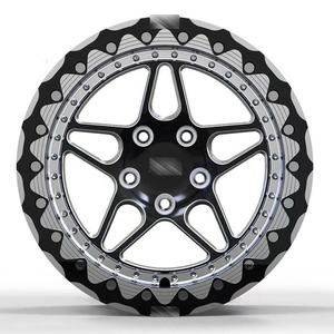 Nouveau 15 "16'' 17 "18" 19 ''20'' roues en aluminium forgé Beadlock moleté 5 6 boulon 40mm 25mm <span class=keywords><strong>centre</strong></span> 98mm pour <span class=keywords><strong>BMW</strong></span> M4 F82 E92 M3 - Product Image 3