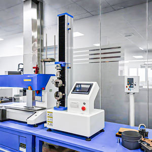 <span class=keywords><strong>Machine</strong></span> d'essai de traction à colonne unique à écran tactile numérique |   Analyse des propriétés mécaniques des élastomères et des composites - Product Image 6