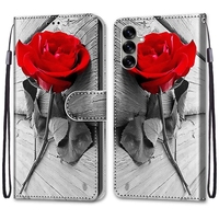 Imprimer Portefeuille Étui En Cuir Pour Samsung Galaxy S25 Ultra S24 Plus S23 FE A36 A56 A26 A16 A55 A35 A25 5G A24 4G A15 A05 A05S Couverture