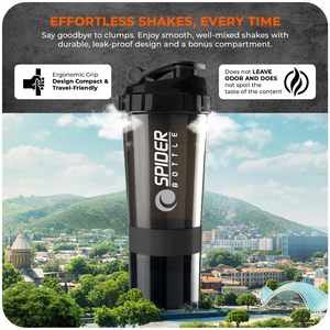 Gobelet isotherme classique portable de 500 ml en plastique PP avec couvercle réutilisable et logo personnalisé pour la randonnée, le sport, la gym, la remise en forme, la protéine et le cyclisme - Product Image 2
