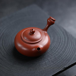 Ensemble de théière en céramique écologique Yixing Zisha pour la préparation du thé Gongfu, argile vermillon originale, poignée latérale anti-brûlure <span class=keywords><strong>Tang</strong></span> <span class=keywords><strong>Yu</strong></span> - Product Image 1