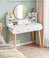 Table de maquillage chambre vanité coiffeuse avec miroir lumière LED meubles usine chambre meubles