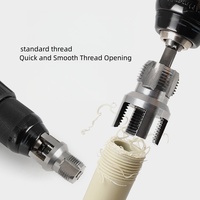 Kit de Cortador de Tubos de Acero al Carbono Industrial de 1 Pulgada, Herramienta de Roscado Rápido para Roscas Internas y Externas, Herramienta para Roscado de Tuberías de Agua