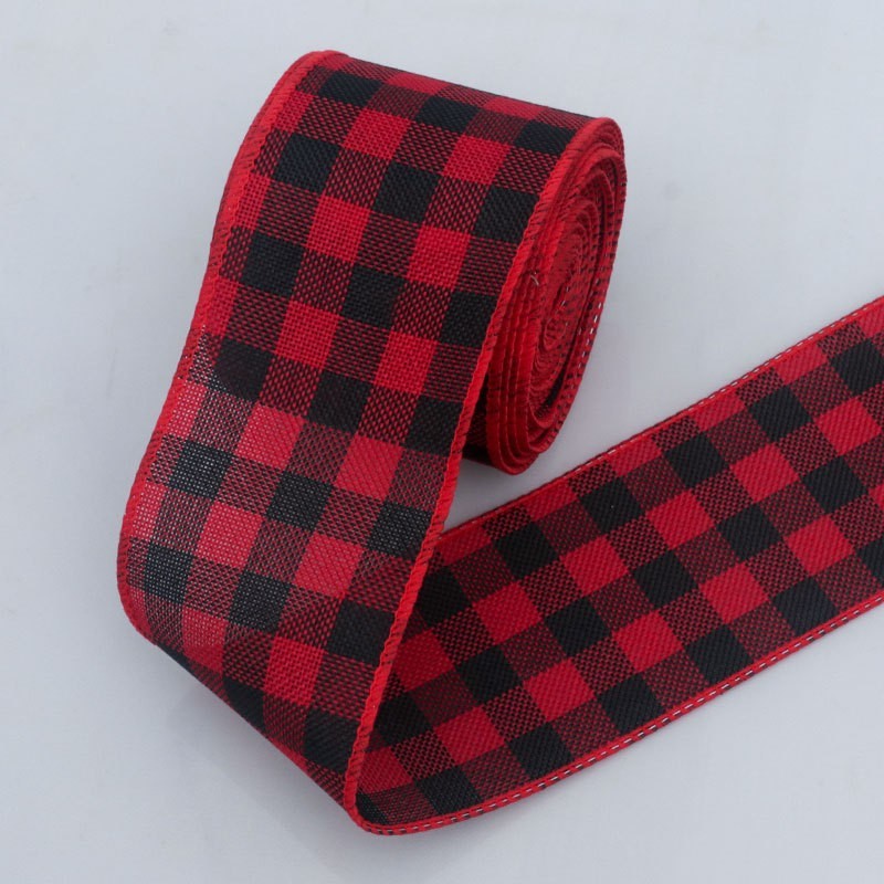 Red & Black-6.3cm, 10 Yards Per Roll