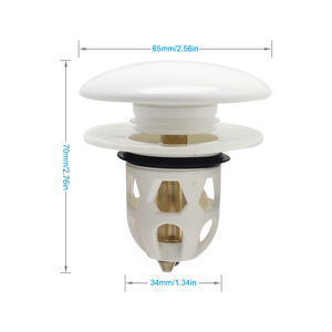 Bouchon universel de vidange Bounce Core laiton Bassin Filtre de vidange Douche Évier Crépine de bain Bouchon de vidange - Product Image 2