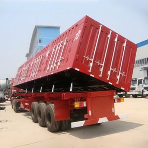Prix d'usine 2-6 essieux 40-120 tonnes Suspension pneumatique côté inclinable arrière Camion de transport robuste Semi remorque à benne basculante à vendre - Product Image 6