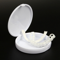 Protection des dents Plateau de placage en plastique Dents supérieures et inférieures Placages instantanés