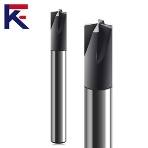 Kf tungsten carbide chamfering CNC công cụ 4 Flutes chamfer phay Cutter chamfered End Mill với lớp phủ kim cương - Product Image 4
