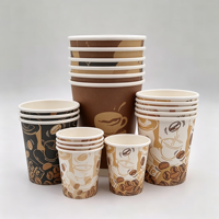Gobelet en papier recyclable à paroi simple de 20 oz, conçu sur mesure, de qualité alimentaire, avec revêtement PE, jetable, pour le thé au lait, le café, marque Riiqi