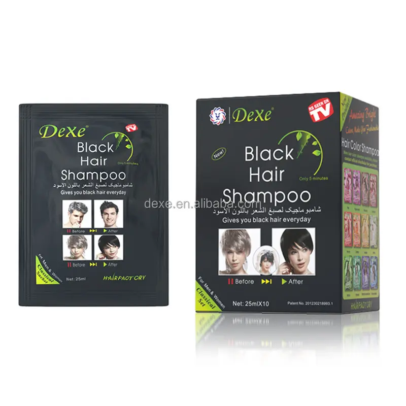 Shampoo de henna natural para cabelos de marca própria, shampoo preto índigo para tintura de cabelo preta permanente