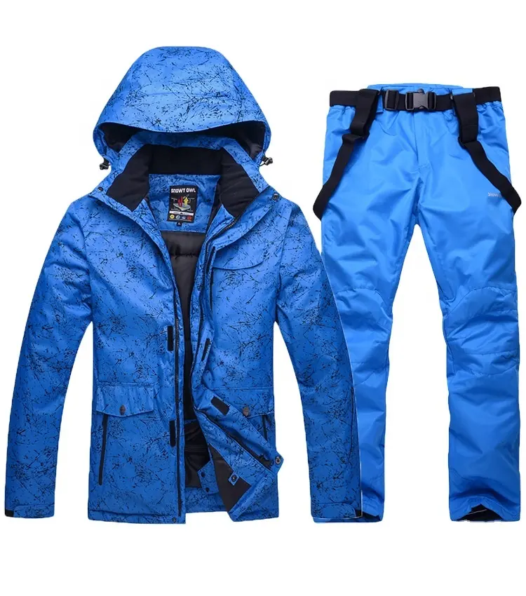 hot sale winter outdoor sport waterproof men ski jacket two-piece snowboard jackets pants setski & snow wear ski suit