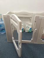 Clôture pour chien en plastique à motifs solides, à assembler soi-même, pour intérieur et extérieur, cage pour animaux de compagnie, écologique, pour chiens de petite et moyenne taille